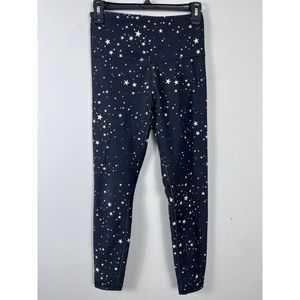 WILDFOX Sweat Black Star Print Leggings Size Medium